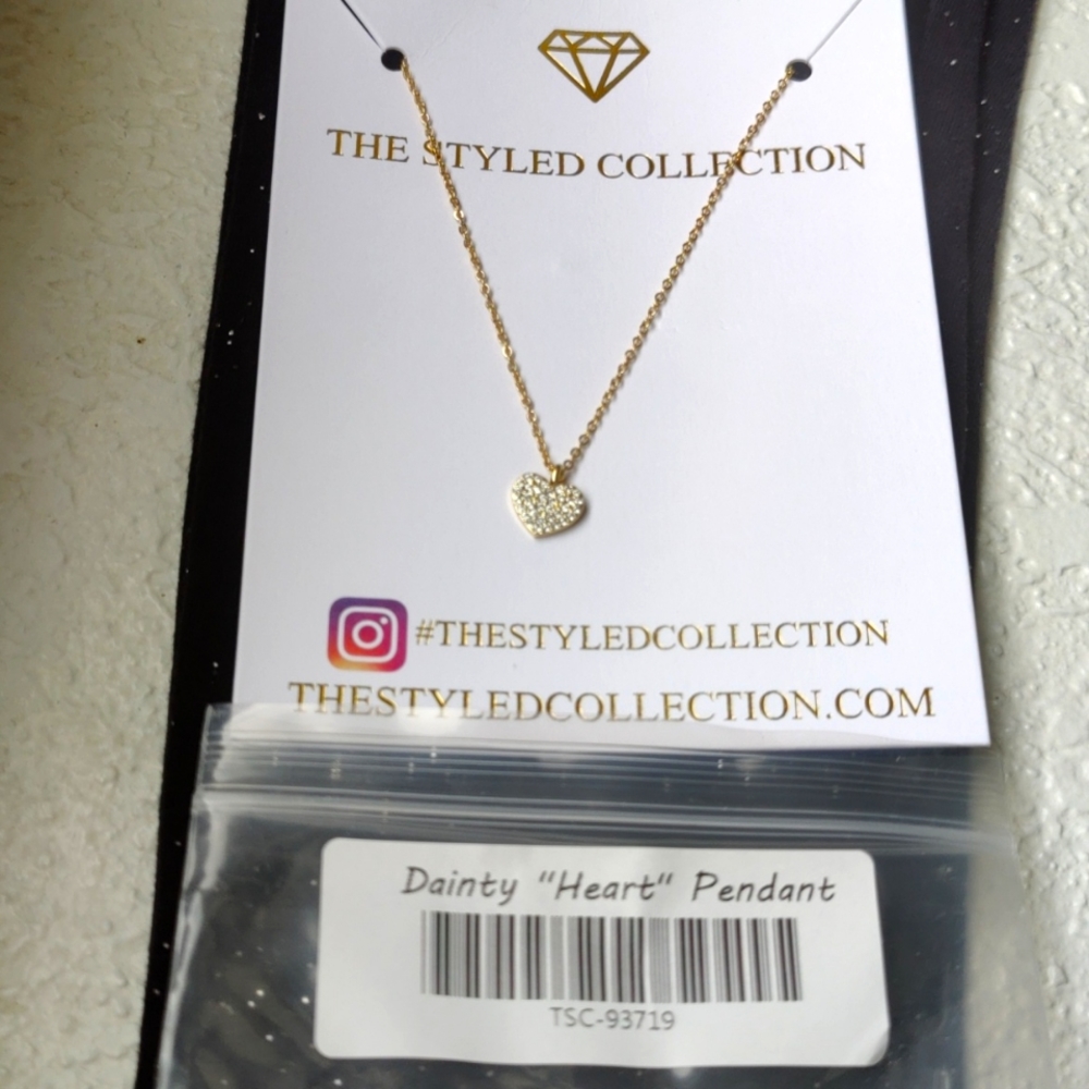 The Styled Collection Dainty Heart Pendant